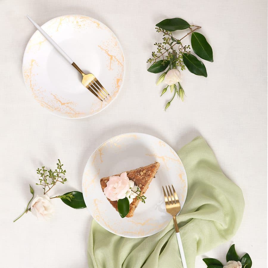 سرویس غذاخوری 28 پارچه آترا طلایی پارس اپال کد 913