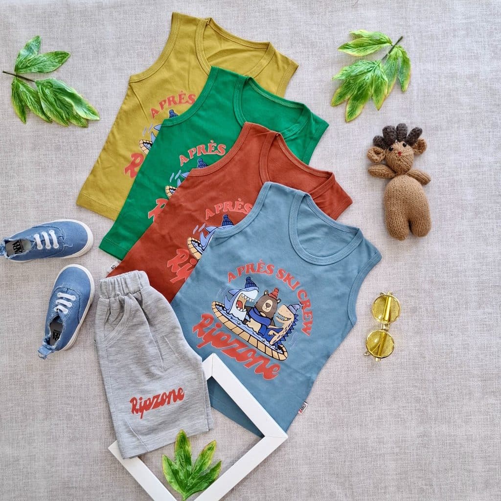 تاپ شلوارک کوسه و خرس