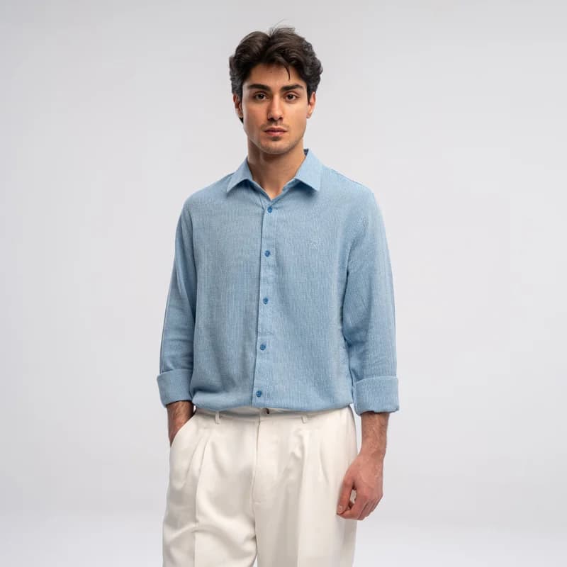 پیراهن کنفی پریمو مدل رگولار 200635