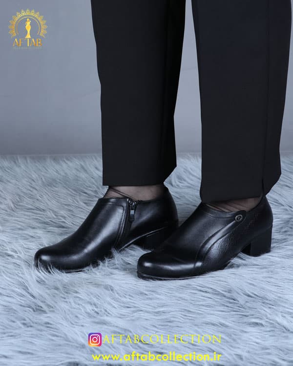 کفش اداری بغل زیپ پابزرگ 5246