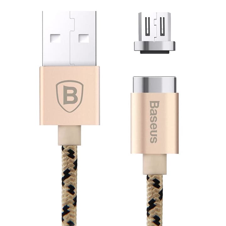 کابل شارژ آهنربایی USB به Micro USB بیسوس مدل Insnap طول 1 متر