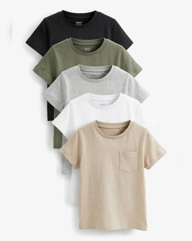 تیشرت نخی جیبدار ساده next