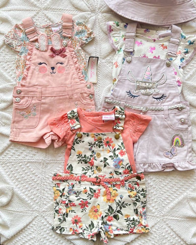 ست بیلر و تیشرت موش، یونیکورن ، گلدار little lass