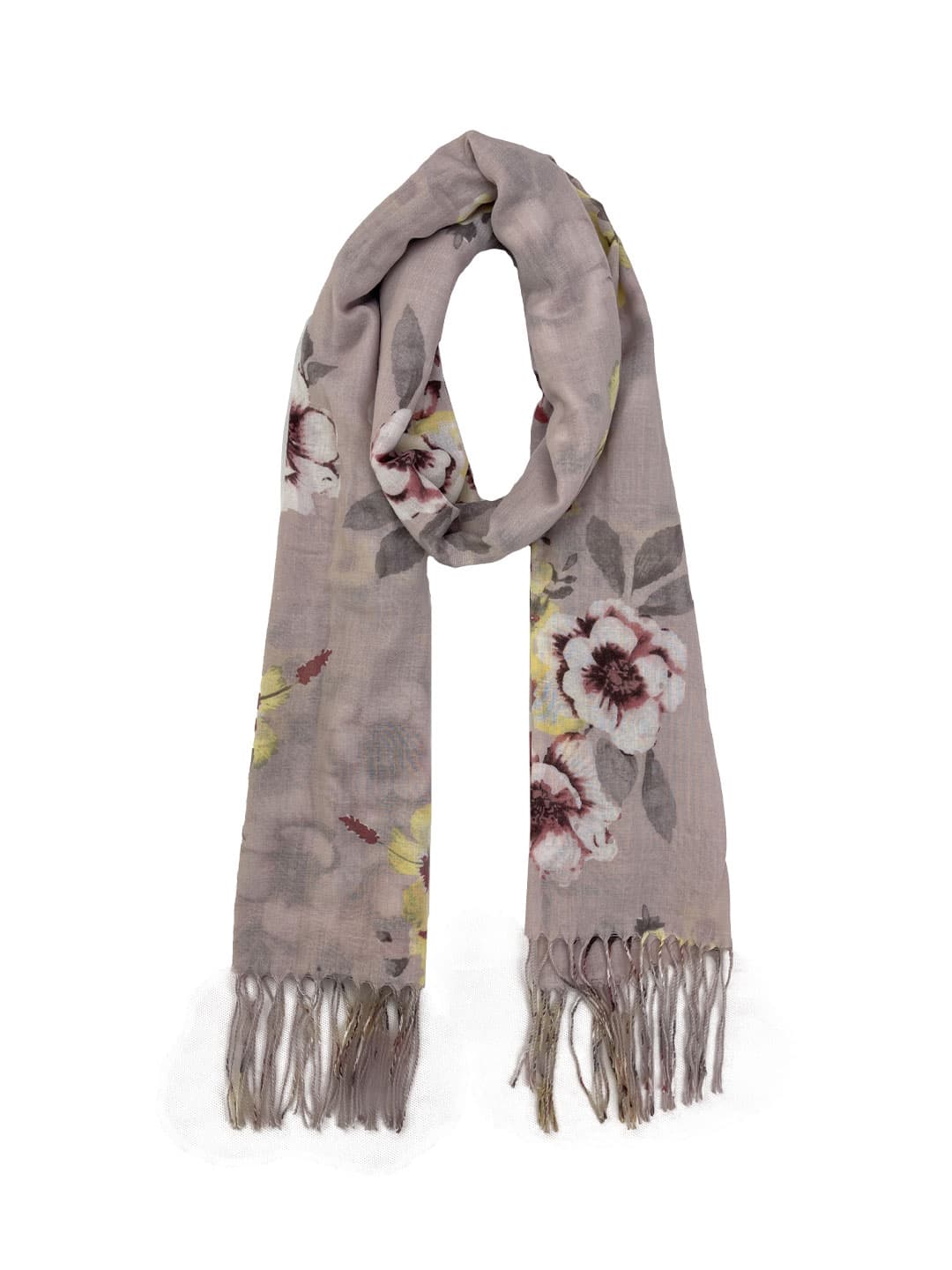 شال طرح گلدار زنانه برند I am کد b3910