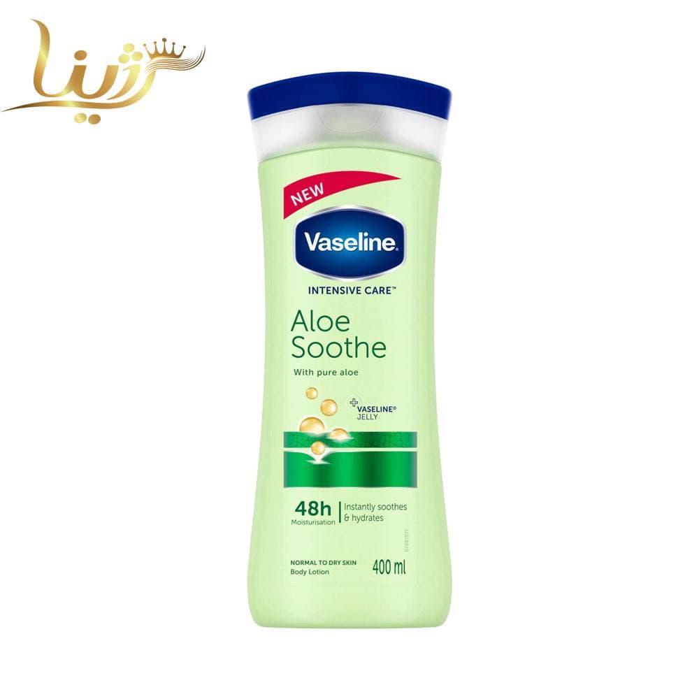 لوسیون آرامش دهنده بدن وازلین حاوی آلوئه ورا