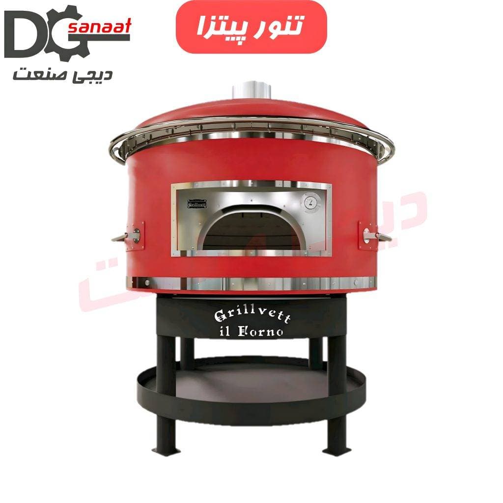 تنور پیتزا گردان استیل