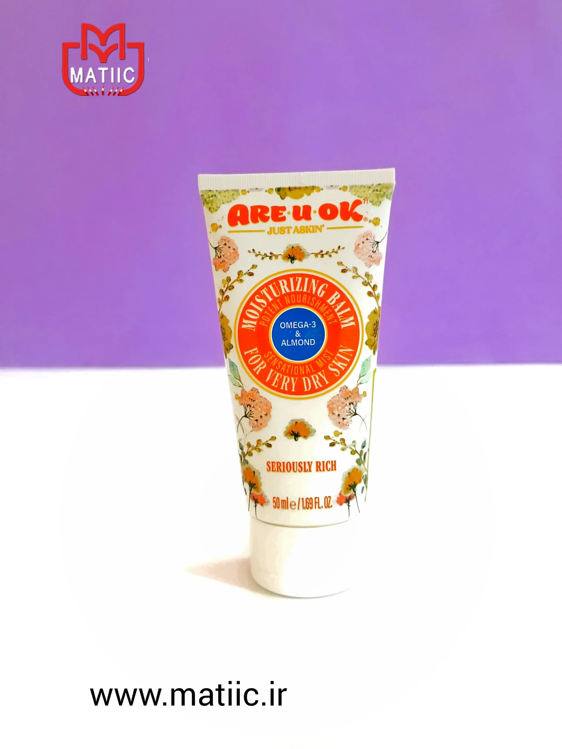 بالم مرطوب کننده مناسب پوست خیلی خشک حاوی اُمگا3 آریو اوکی