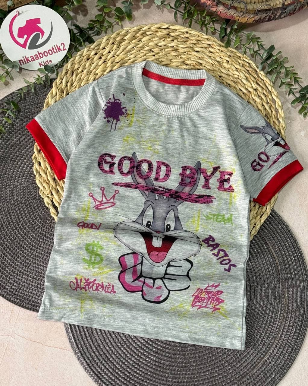 تیشرت خرگوش ملانژ