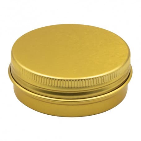 قوطی فلزی طلایی 60ml سایز 68x25mm