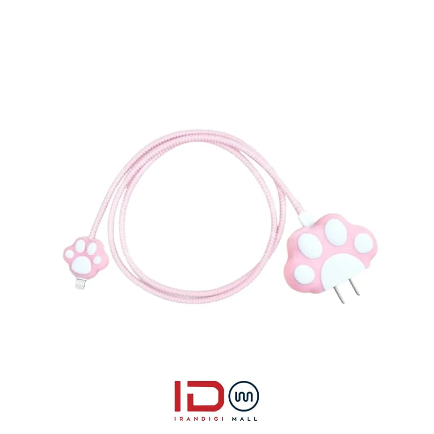 کاور و محافظ سیلیکونی اورجینال شارژر گوشی موبایل اپل مدل 20 وات 3 پین طرح پنجه