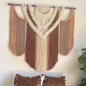 دیوارکوب اویز مکرومه بافی لاکچری شاهانه