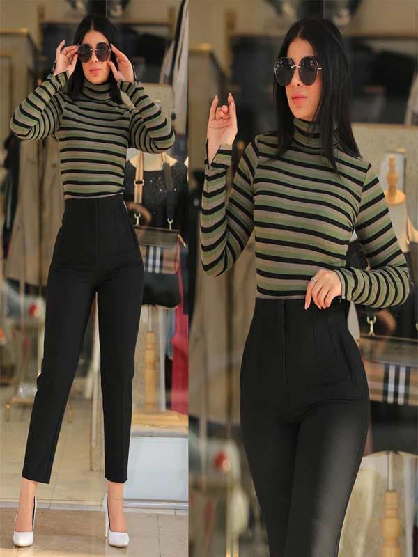 شلوار دخترونه مدل کمردار خورشید