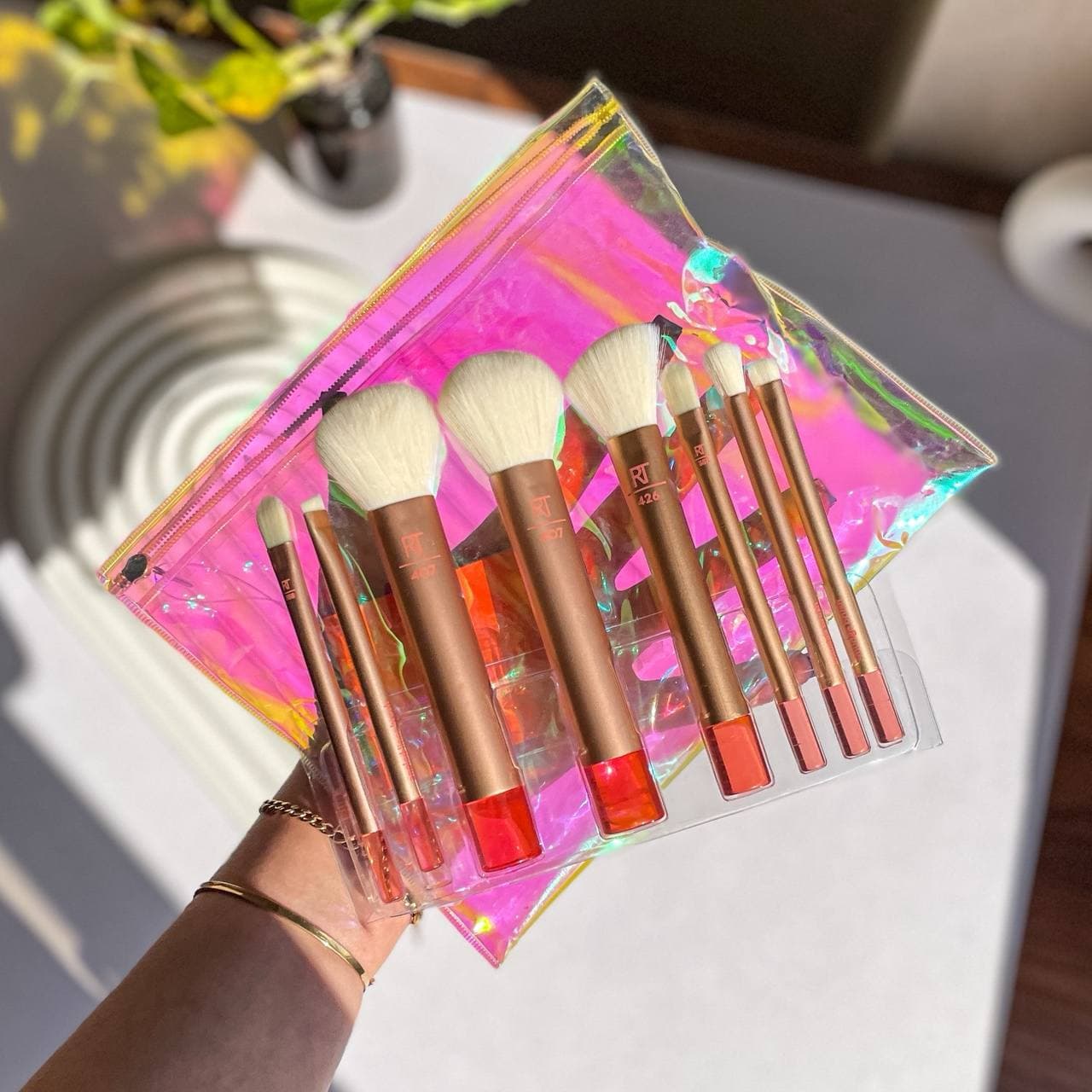 ست براش آرایشی ۸عددی ریل تکنیک همراه با کیف