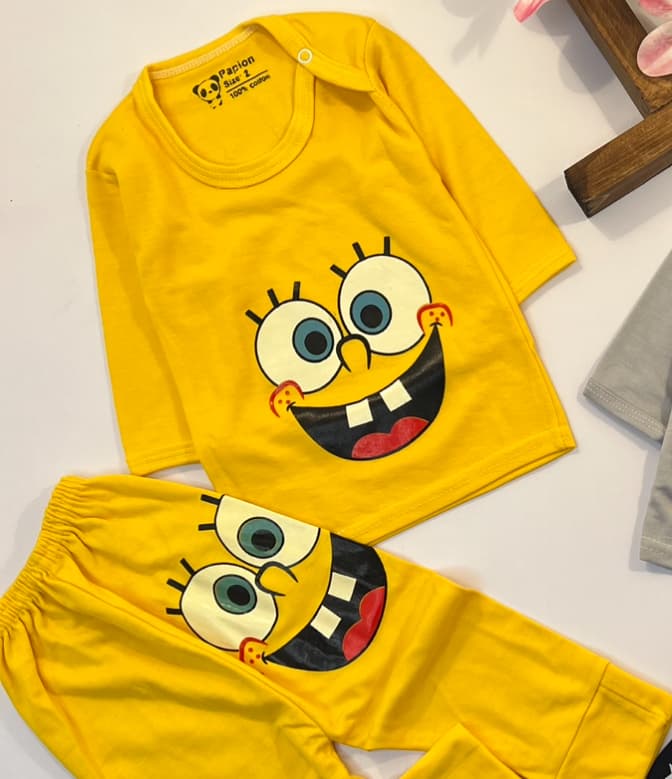 بلوز شلوار باب اسفنجی3035