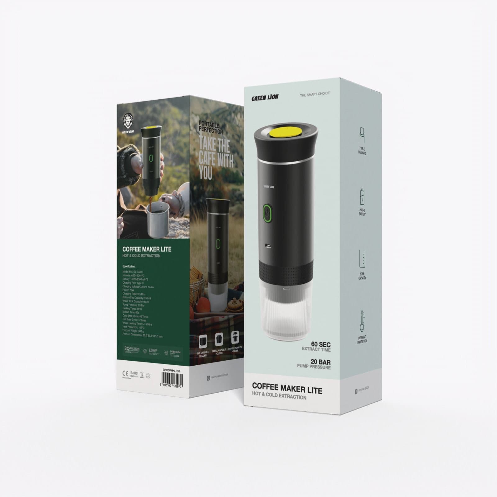 قهوه ساز سرد و گرم لایت گرین Green Coffee Maker Lite GL-CM02