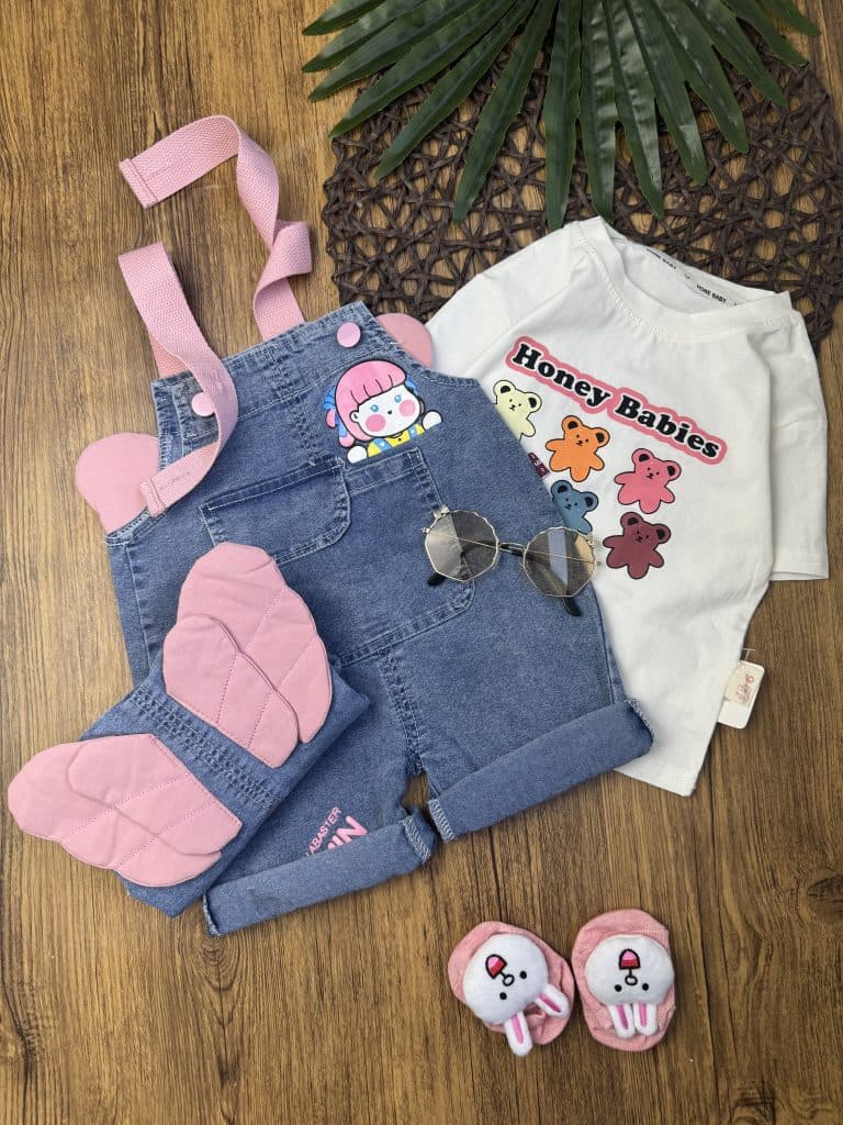 ست تیشرت و بیلر شوارکی بال فرشته