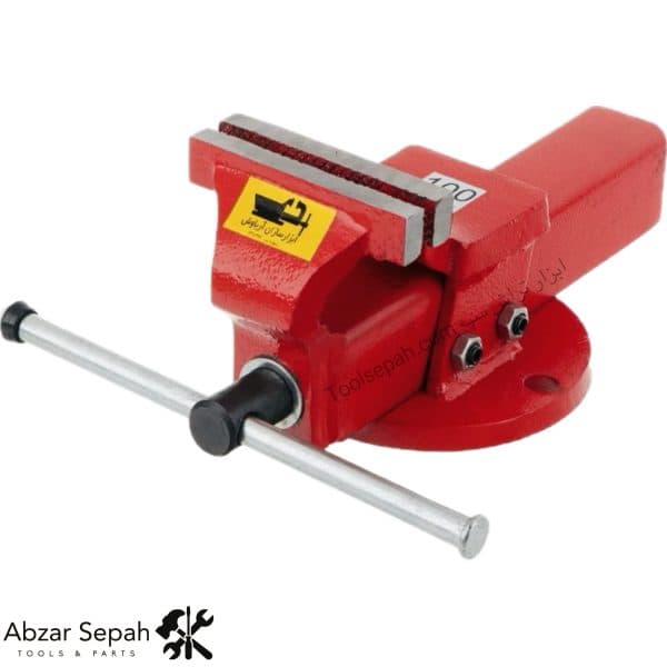 گیره رومیزی سایز 100 تمام فولادی آریاوش (گارانتی 18 ماه تعویض)