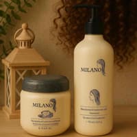 پک ماسک و شامپو مناسب موهای فر میلانو