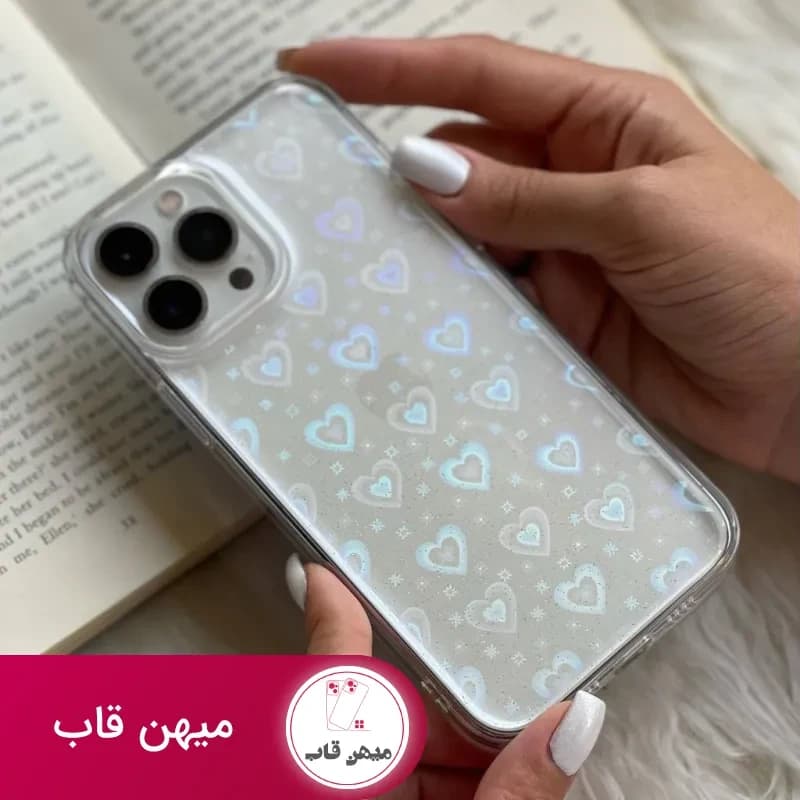 قاب موبایل سامسونگ بی رنگ قلب سه بعدی - کد (۱۰۰۸۱۶)