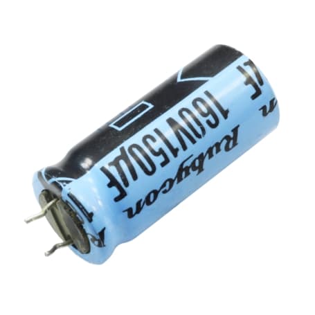 خازن الکترولیتی 150uF / 160V ژاپنی مارک RUBYCON