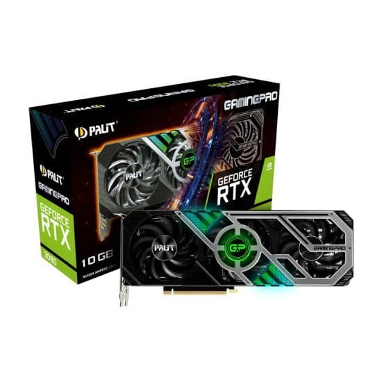 کارت گرافیک 12گیگ پلیت palit RTX 3080 gaming pro استوک