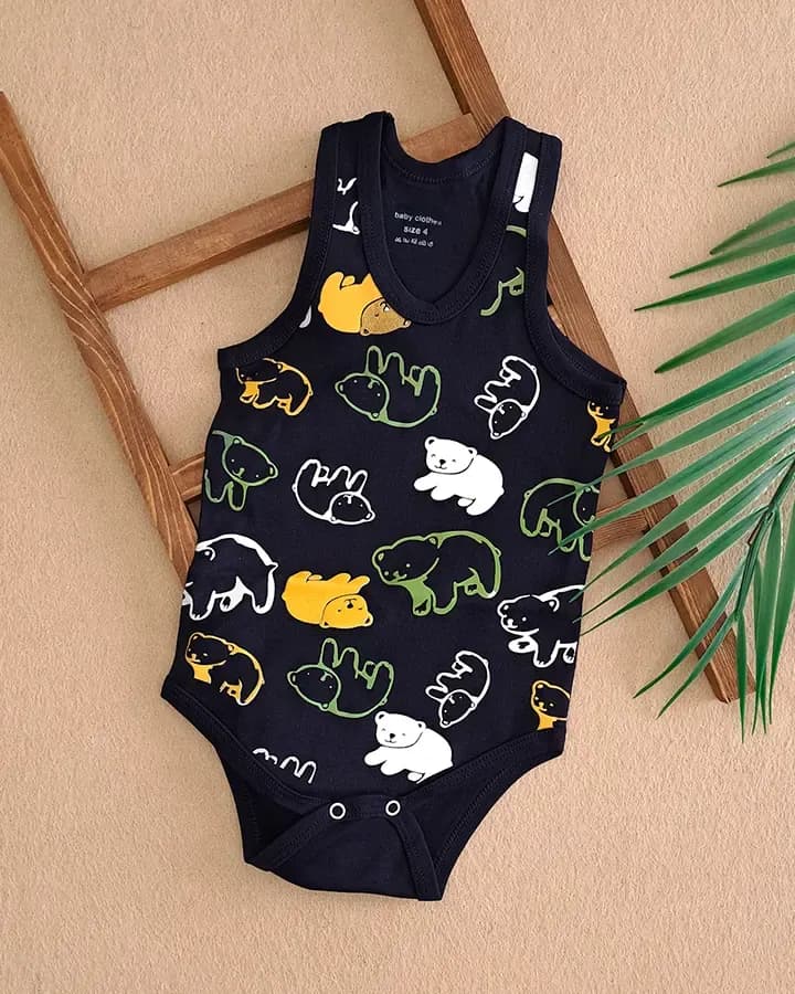 بادی نوزادی مدل bear & mom