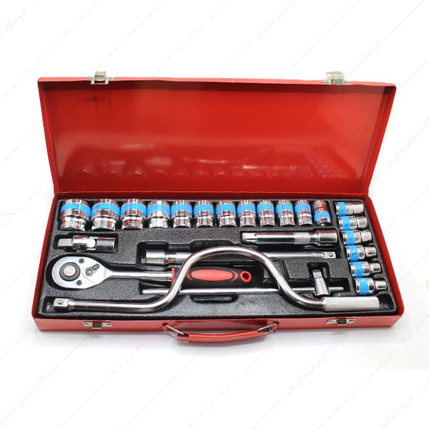 جعبه بکس 24 پارچه درایو 1/2 اینچ برند تایگر