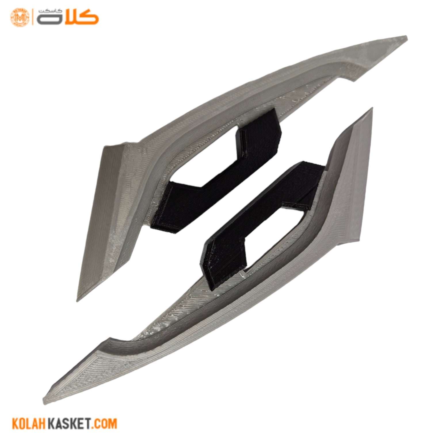 اسپویلر کلاه کاسکت طوسی | کد 40