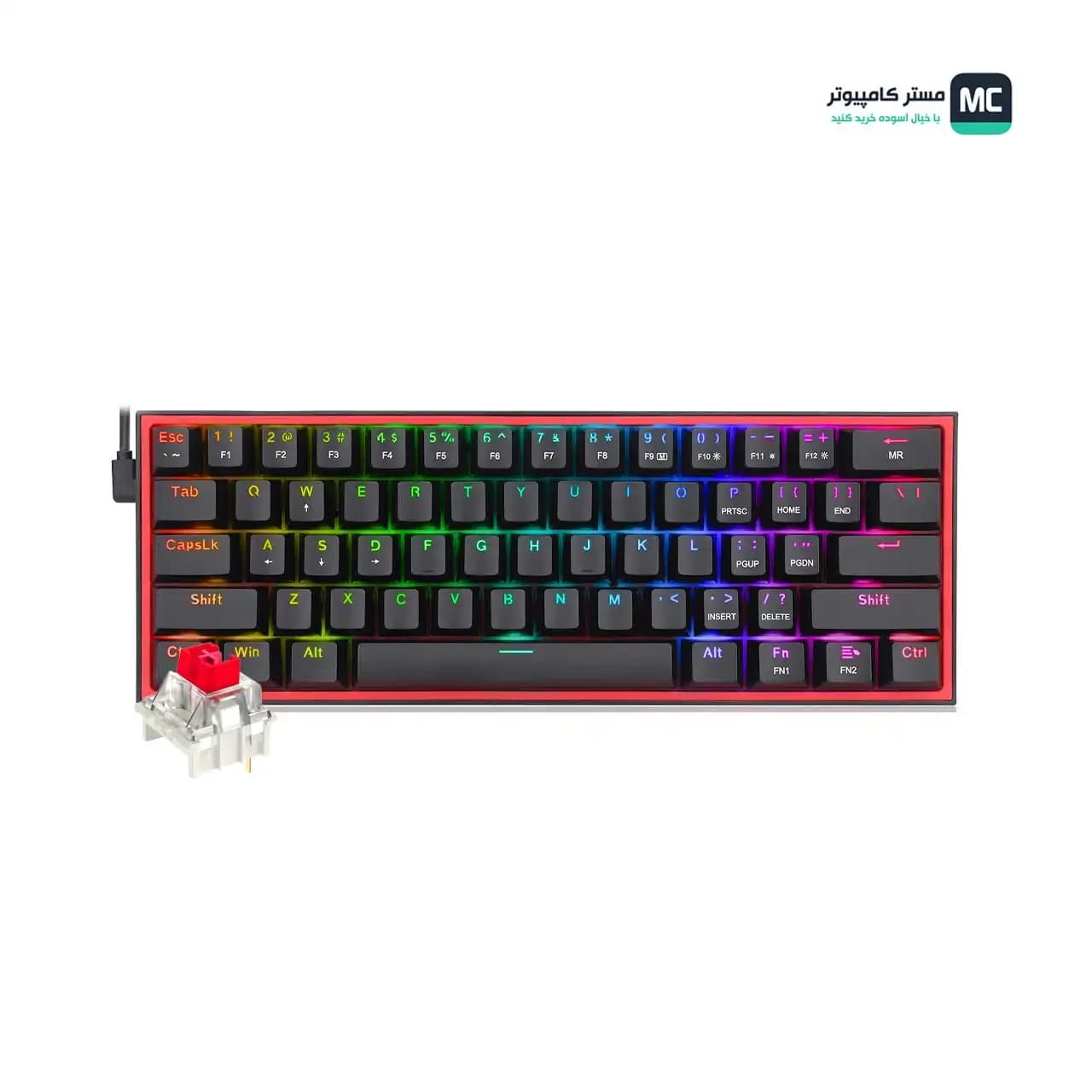کیبورد مکانیکال گیمینگ ردراگون K617 FIZZ RGB Black