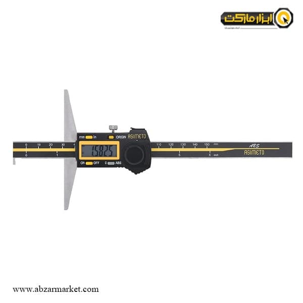 کولیس عمق سنج دیجیتال آسیمتو لبه دار 150 میلی متر مدل 7-06-322