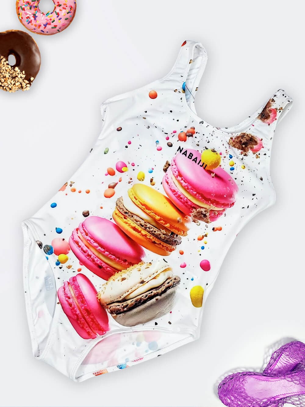 مایو دخترانه نوجوان ( تینیجری ) برای استخر در مدل اسلیپ قهرمانی نابایجی ( Nabaiji )