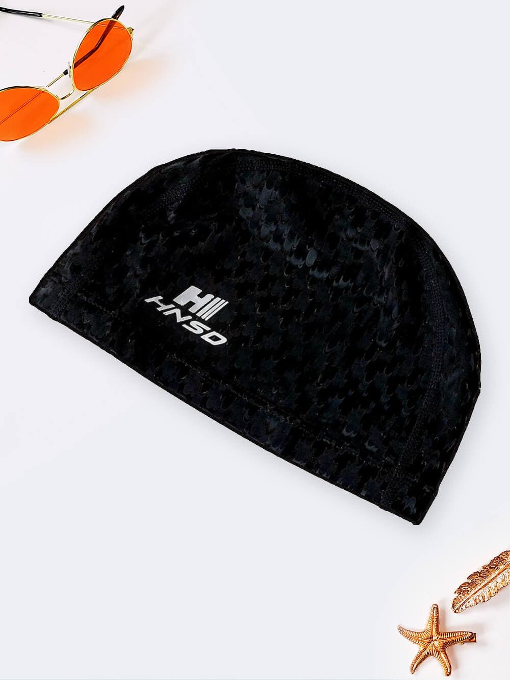 کلاه استخر شنا مشکی مات و شفاف زنانه و مردانه شیک و خاص با جنس فومی