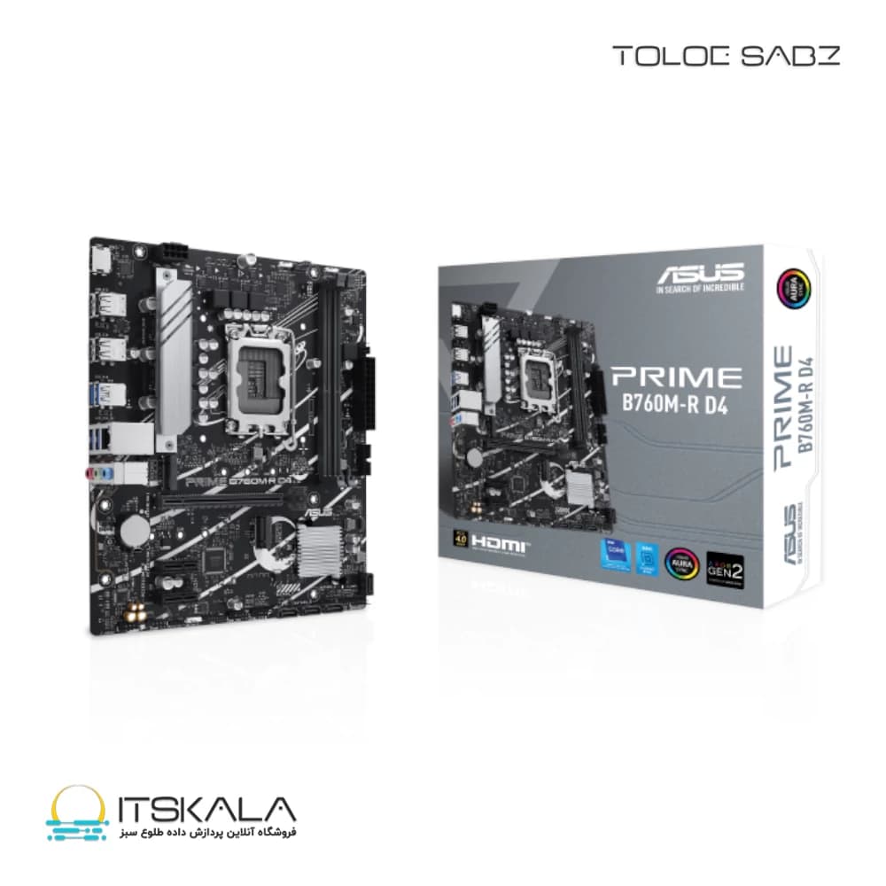مادربرد ایسوس مدل PRIME B760M-R D4