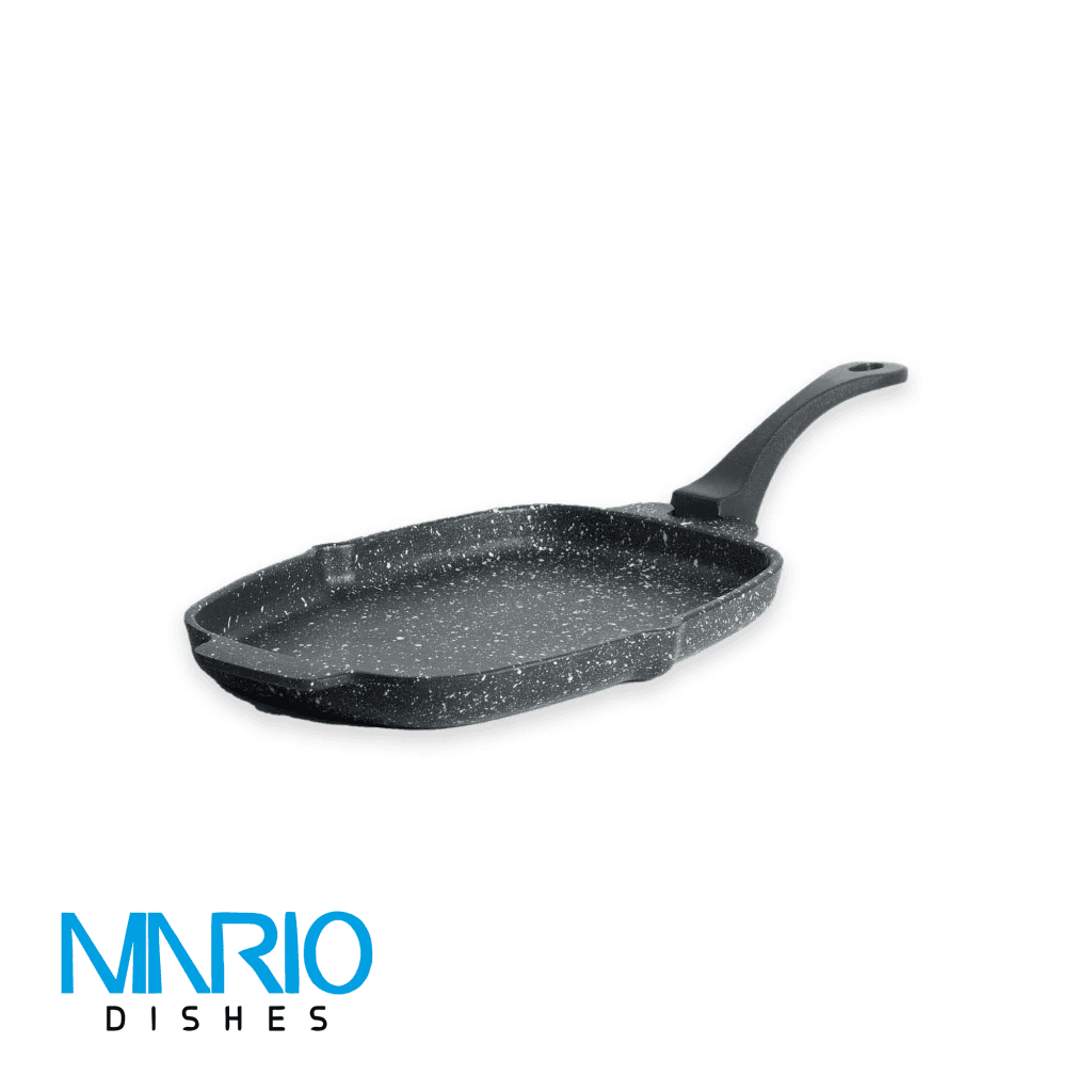 ظرف سرو مستطیل چدنی با دستگیره نالینو