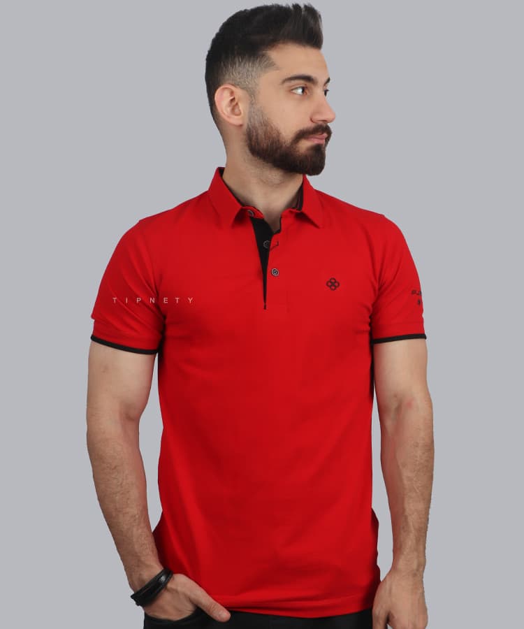 تیشرت یقه دار مردانه 6207