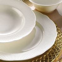 سرویس غذاخوری 24 پارچه 6 نفره کوتاهیا پرسلن ایلای سفید