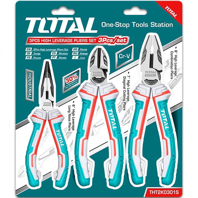 ست سه عددی انبر صنعتی توتال مدل THT2K0301S