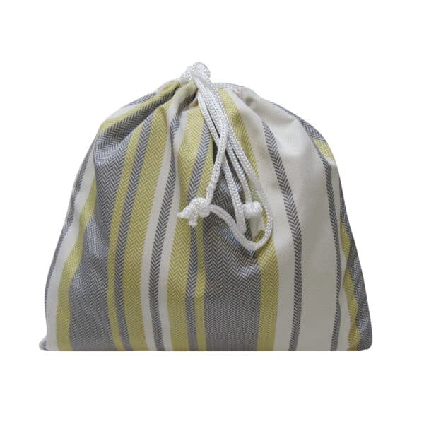 دنیرا کیسه بند دار راه راه طوسی-کرم متوسط