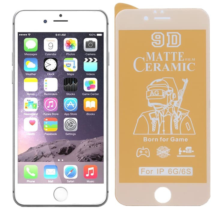 گلس سرامیکی مات آیفون 6 مشکی