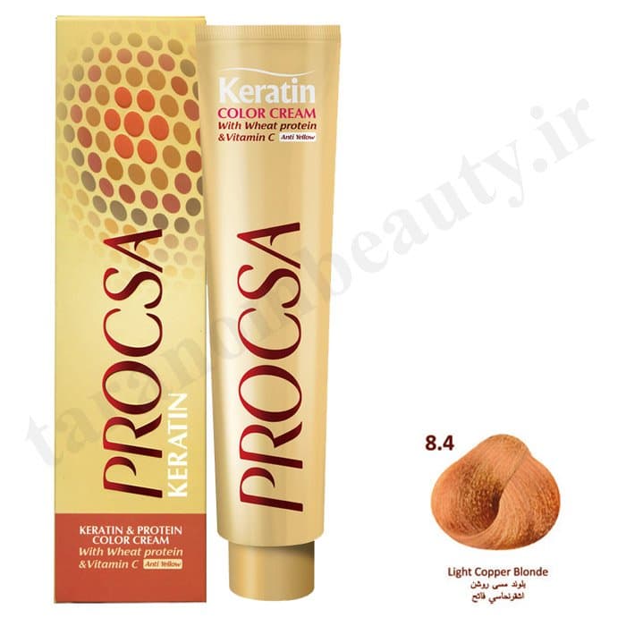 رنگ مو پروکسا بلوند مسی روشن 8.4