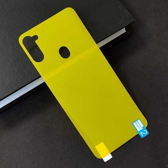 برچسب پشت تمام چسب زرد Samsung A11