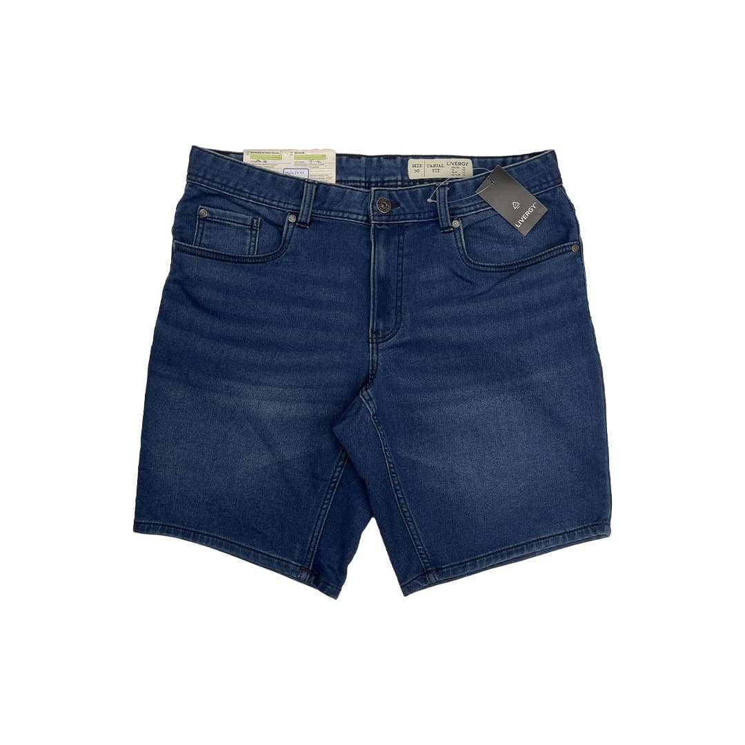 شلوارک جین مردانه فاق بلند برند livergy کد male1762