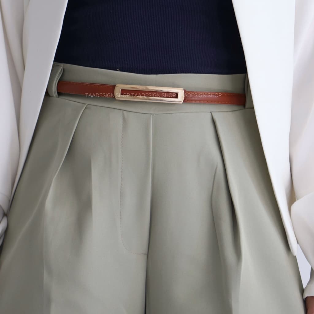 کمربند چرمی مات زنانه مدلbe7025