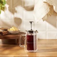 فرنچ پرس امسان Double Glass نقره ای 350 میلی