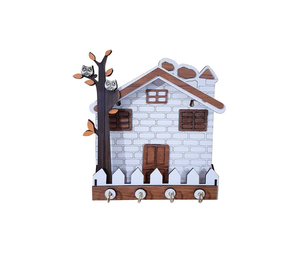 جاکلیدی خانه چوبی با ارتفاع 20cm