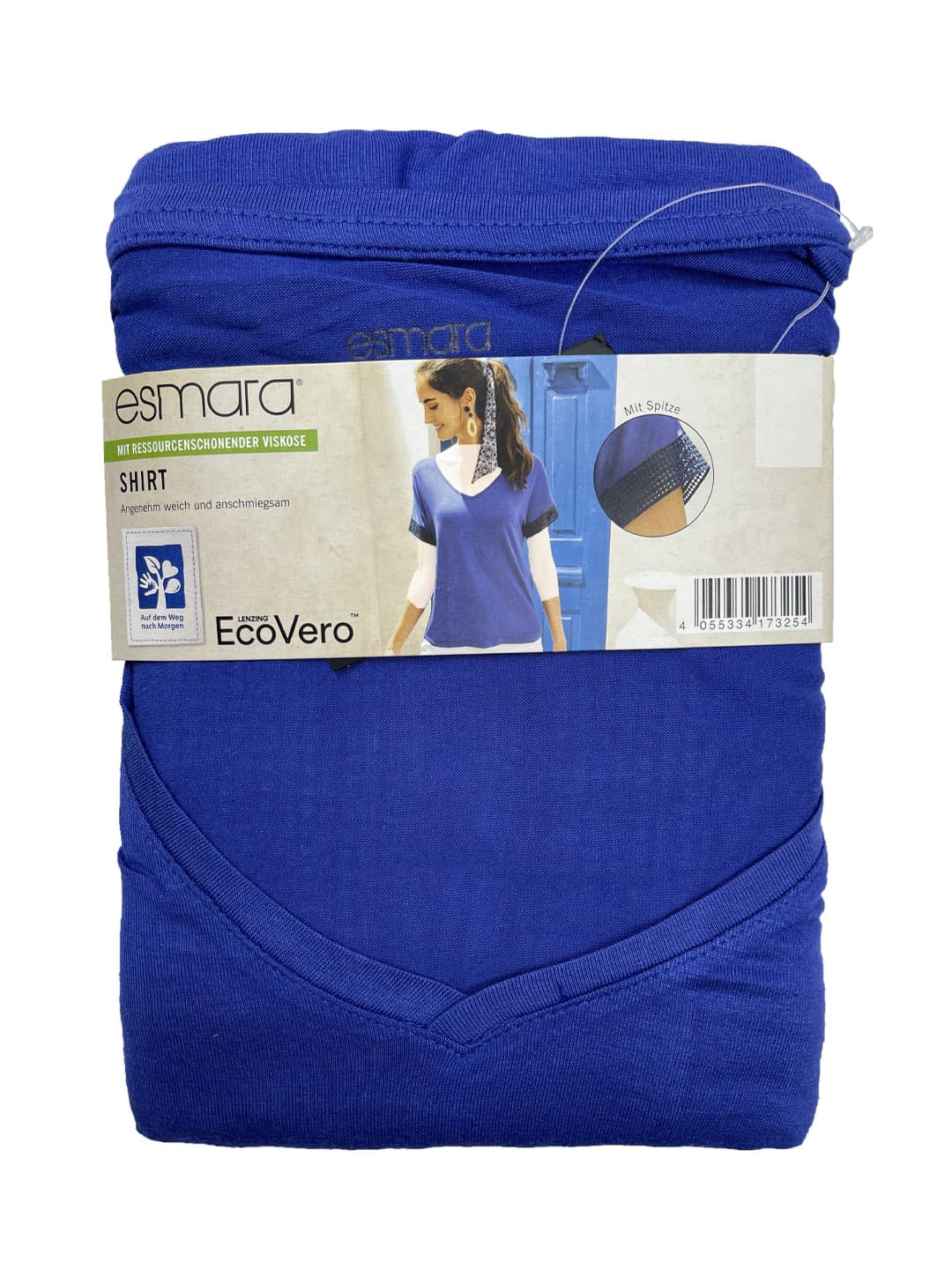 تیشرت زنانه یقه هفت برند esmara کد b3514