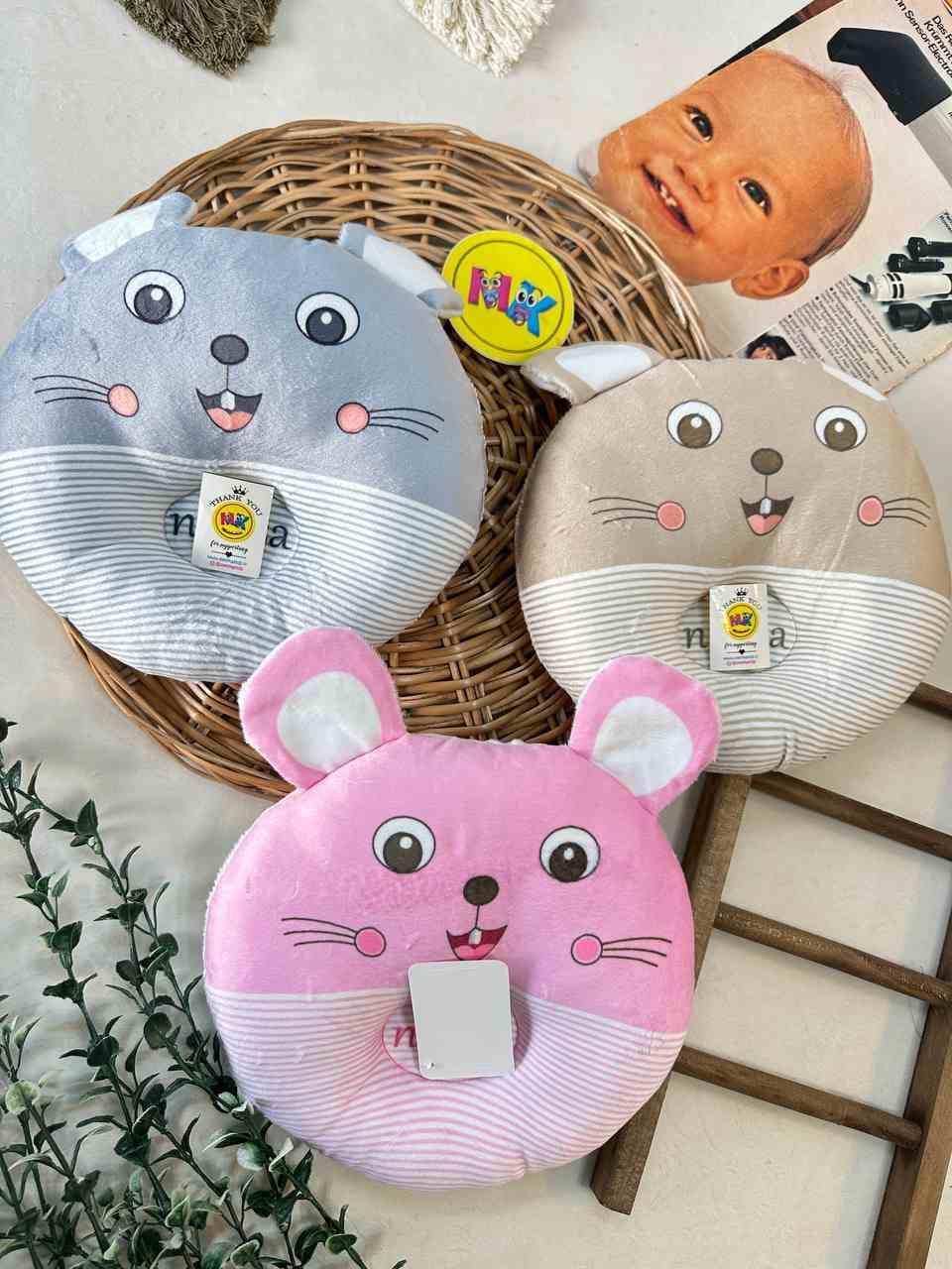 بالشت طبی فرم دهی مخمل طرح خرگوش فانتزی نوزادی و کودک کد 27014