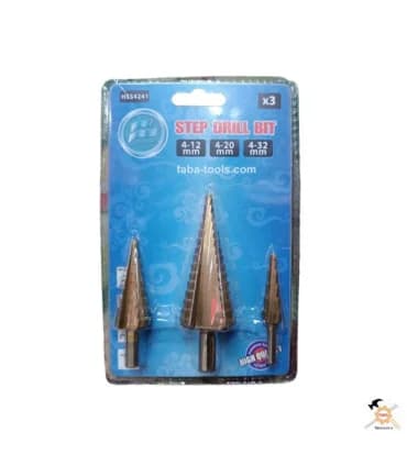 ست مته کاجی مخروطی 3 عددی