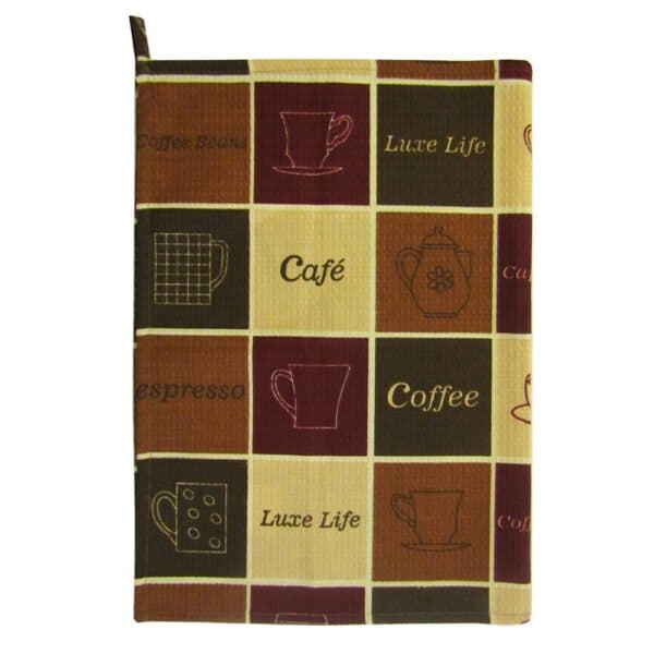 آتریسا دستمال شستشو بافت مربع 70×50 طرح ماگ و قوری