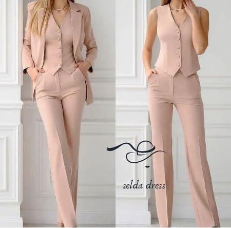 کت و شلوار زنانه شیک ۱۴۹۷